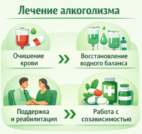 лечение алкоголизма в Воркуте этапы
